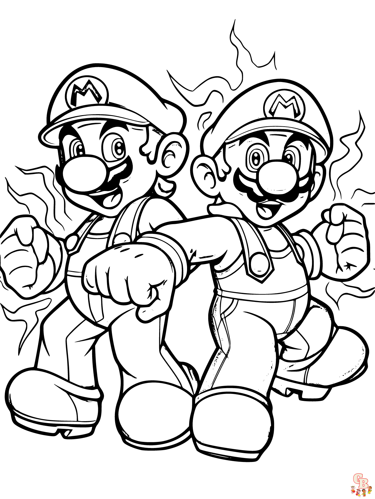 Free mario coloring pages printable for kids and adults