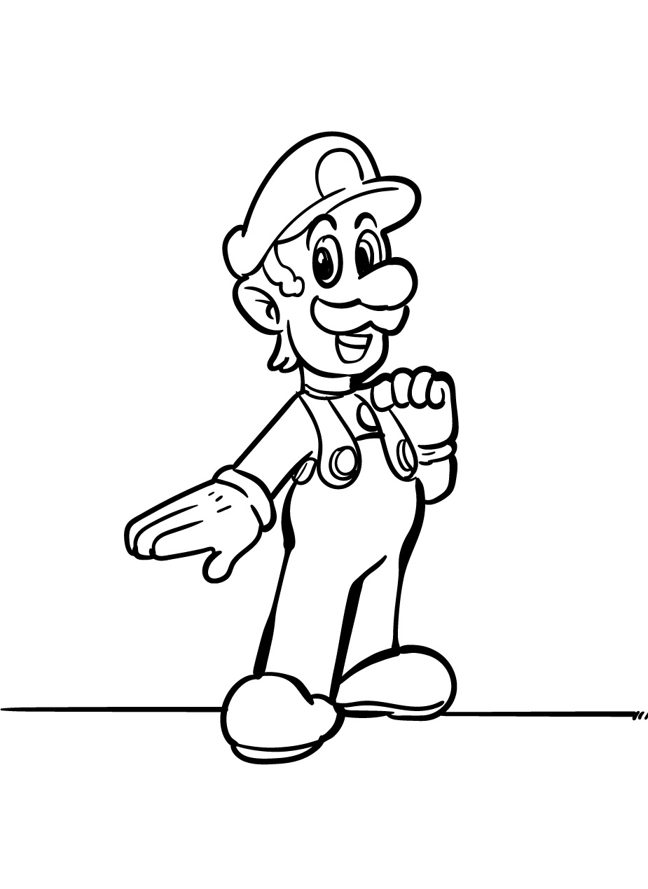 Super mario coloring pages by coloringpageswk on