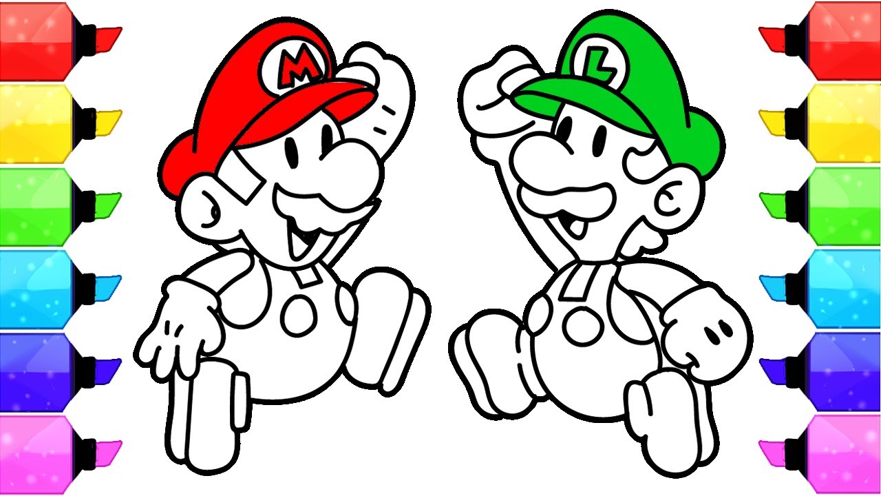 Super mario coloring pages