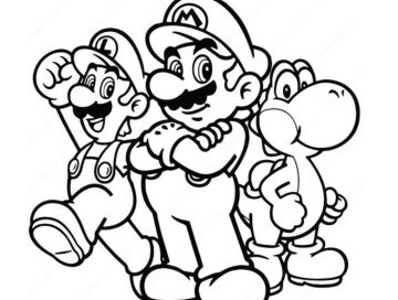 Mario luigi coloring pages