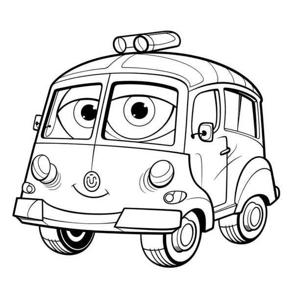 Vehicle black white coloring pages kids simple lines cartoon style stock vector by george