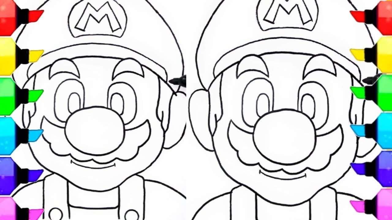 How to draw super ario bros new coloring pagesncs usic