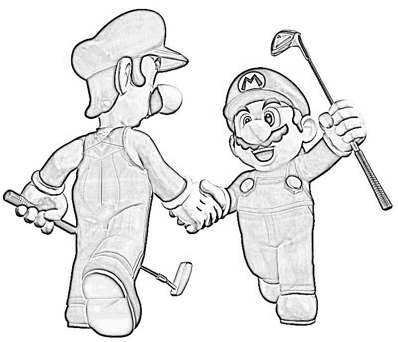 Mario and luigi coloring page good coloring page for marioâ