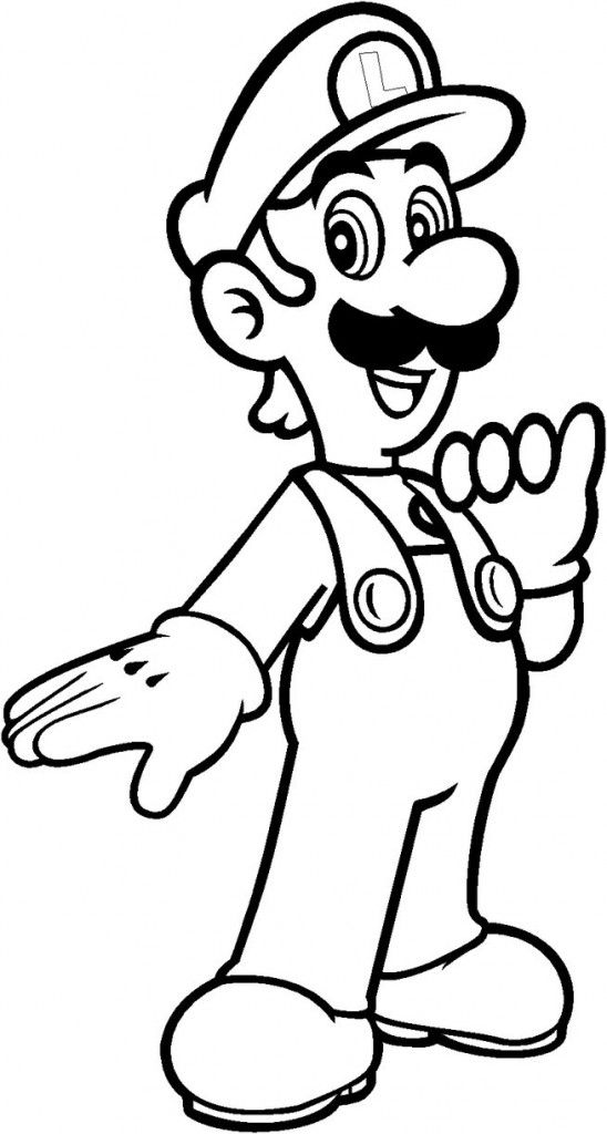 Free printable luigi coloring pages for kids super mario coloring pages mario coloring pages cartoon coloring pages