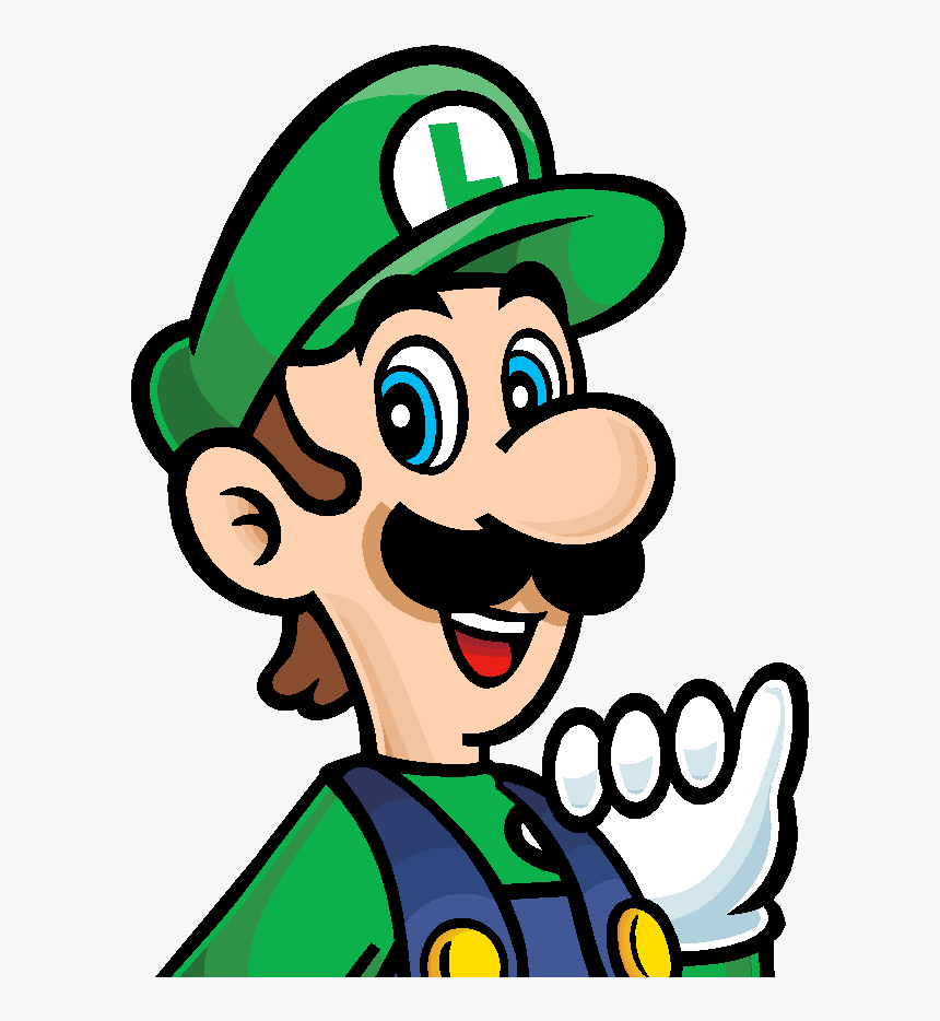 Transparent luigi face png