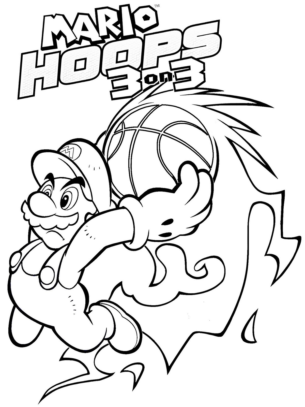 Free printable mario coloring pages for kids