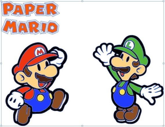 Buy super mario svg dxf eps png illustrator paper mario and luigi clipart paper mario and luigi svg paper mario and luigi vector online in india