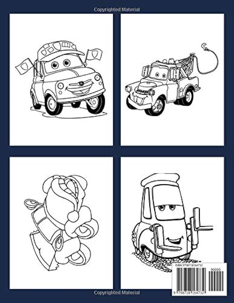 Cars coloring book for kids unique and best quality disney pixar lightning mcqueen coloring book cars color book clipart collection pixar cars coloring book for kids and adult by