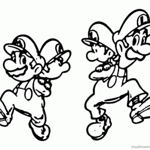 Mario and luigi coloring pages printable for free download