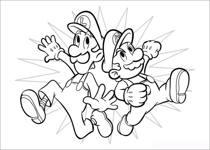 Mario coloring pages