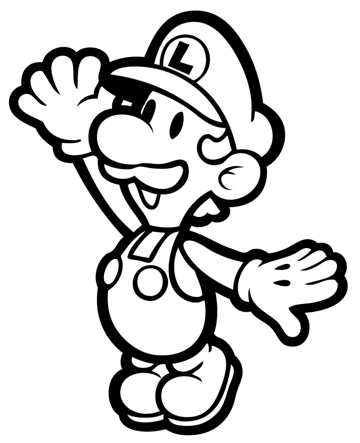 Free printable mario coloring pages for kids