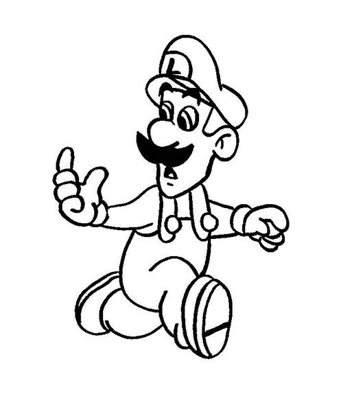 Super mario bros coloring pages team colors