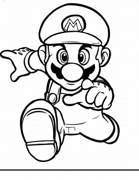 Super mario bros coloring pages team colors