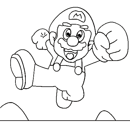 Super mario bros coloring pages team colors