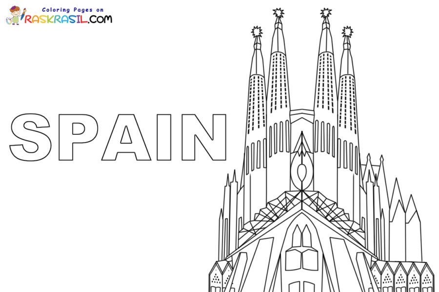 Spain coloring pages printable for free download