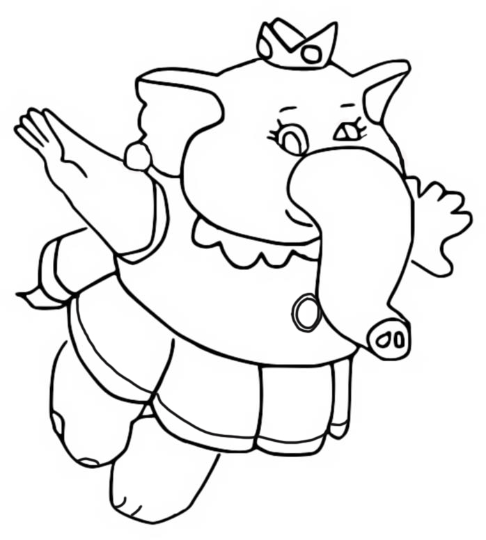 Coloring pages super mario bros wonder