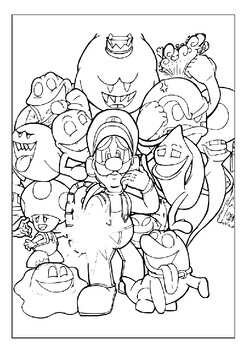 Unlock creativity with luigi mansion printable coloring pages for kids