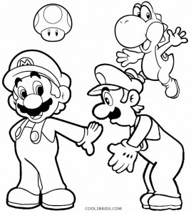 Luigi mansion coloring pages