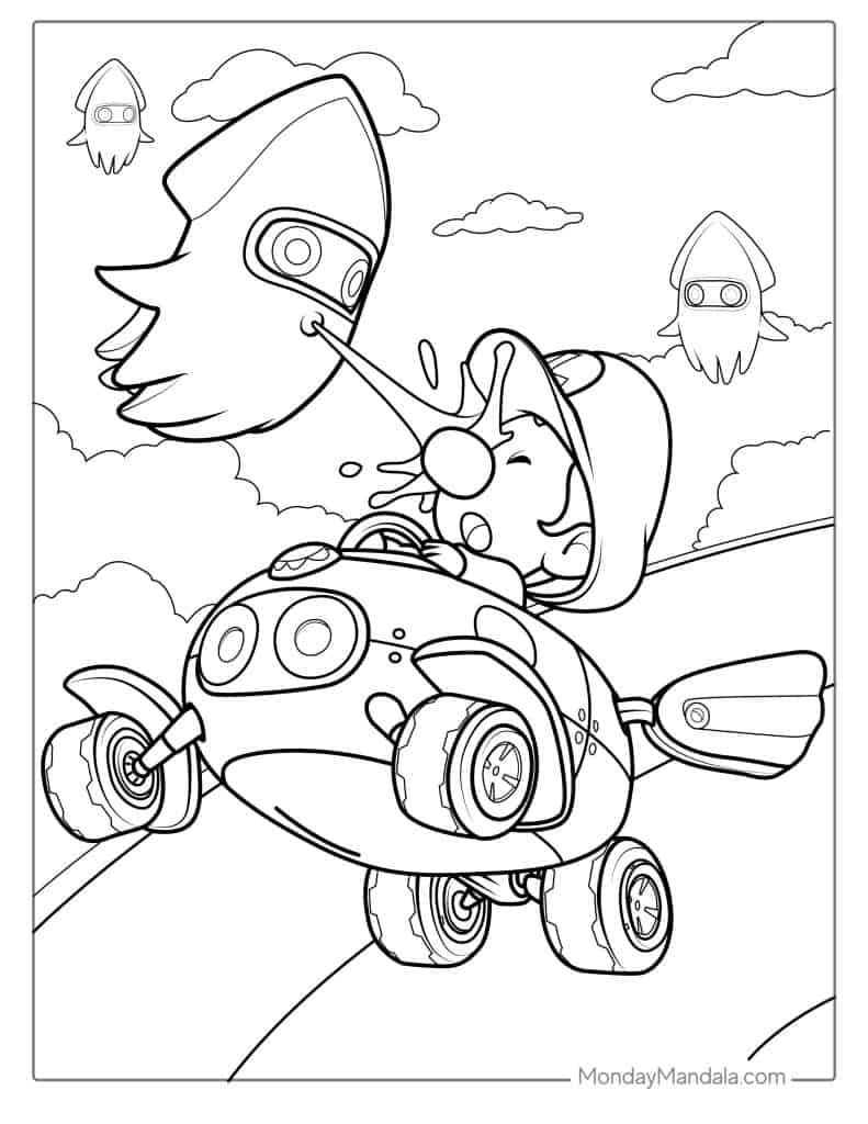 Cute luigi coloring pages free pdf printables