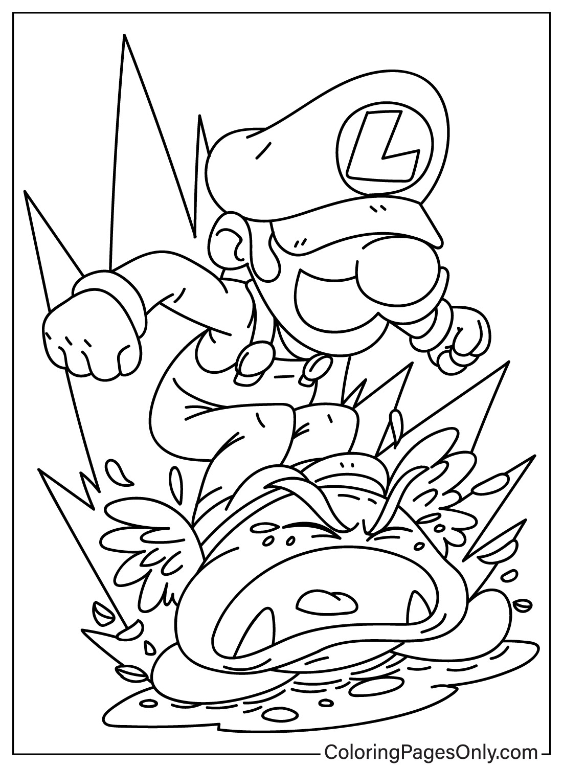 Coloring pages only on x ðð luigi coloring pages ðïð httpstcoehhnakmxz luigi mario supermario cartoon games coloringpagesonly coloringpages coloringbook art fanart sketch drawing draw coloring usa trend trending