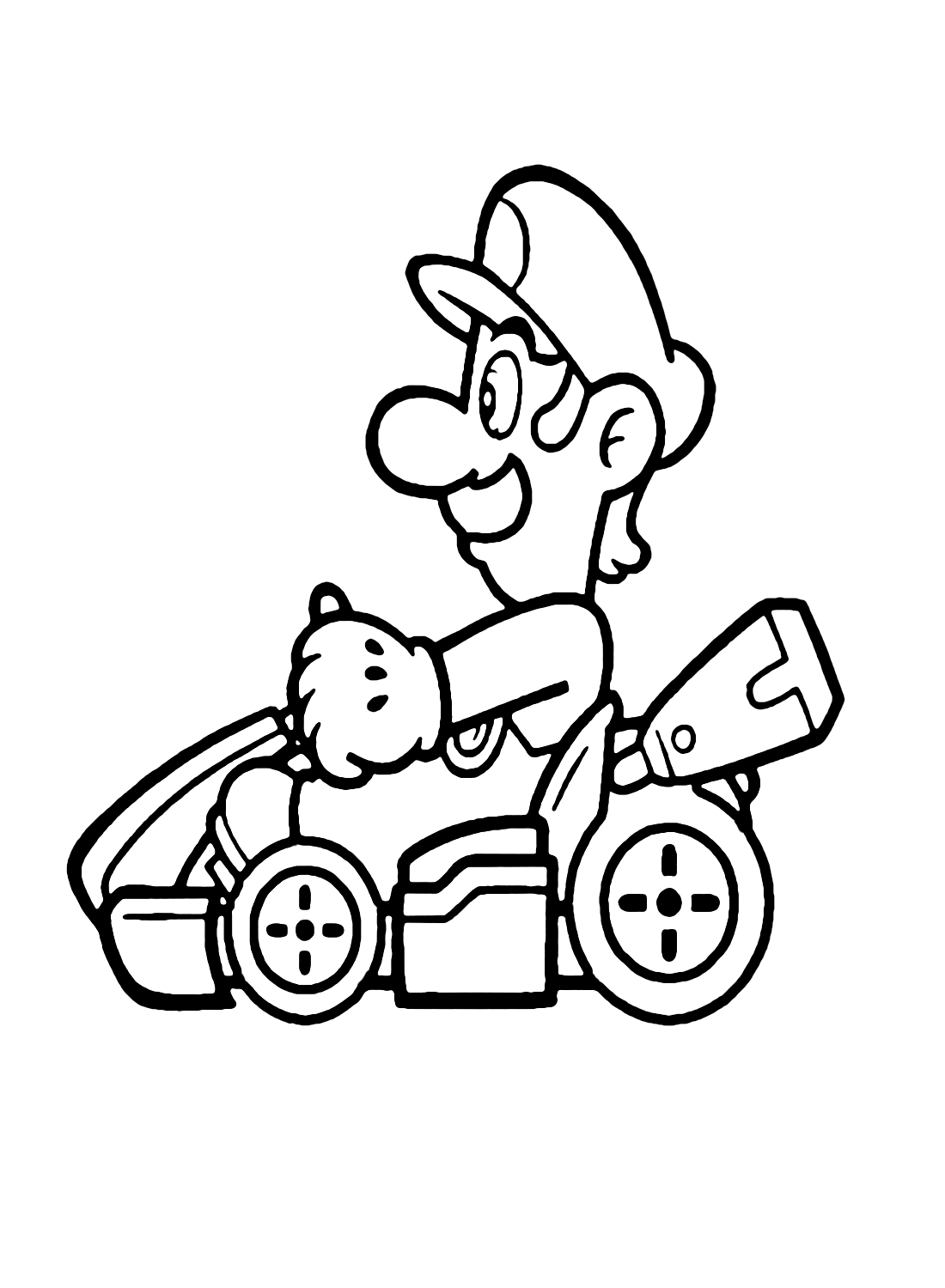 Mario kart coloring pages printable for free download