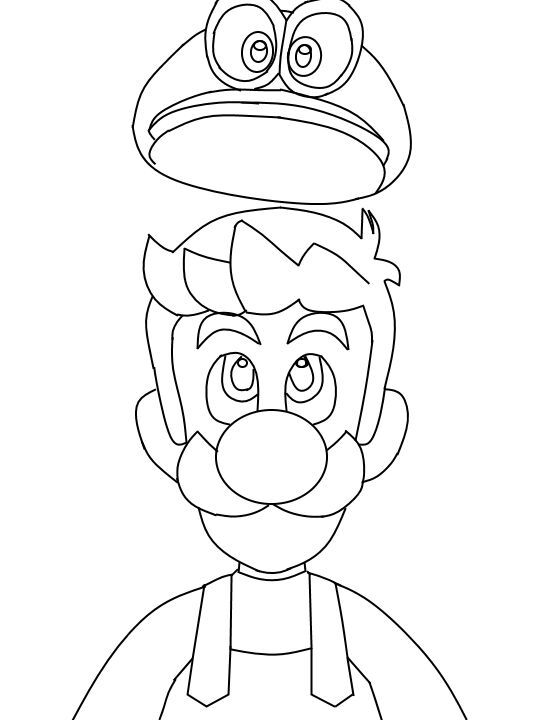 Luigi odyssey trace drawing mario amino