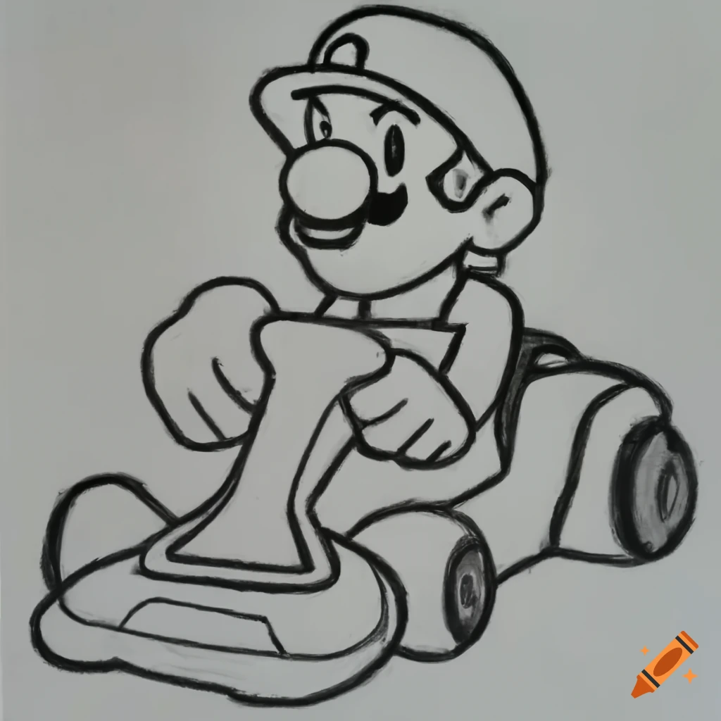 Mario bros for coloring by number on