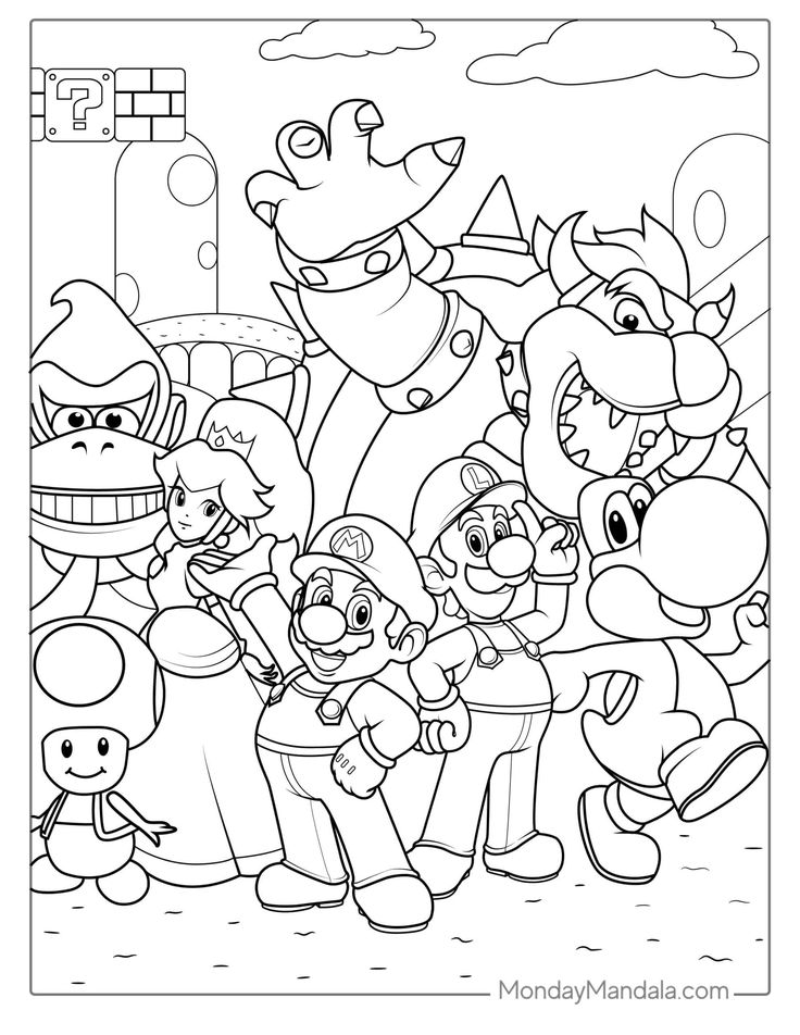 Cute luigi coloring pages free pdf printables super mario coloring pages mario coloring pages coloring pages