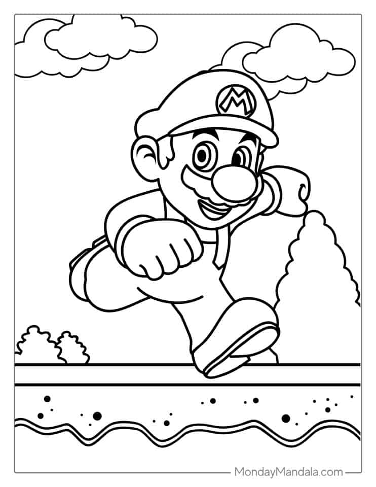 Super mario tegninger