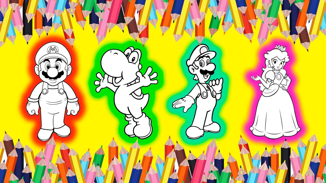 Super mario coloring pages