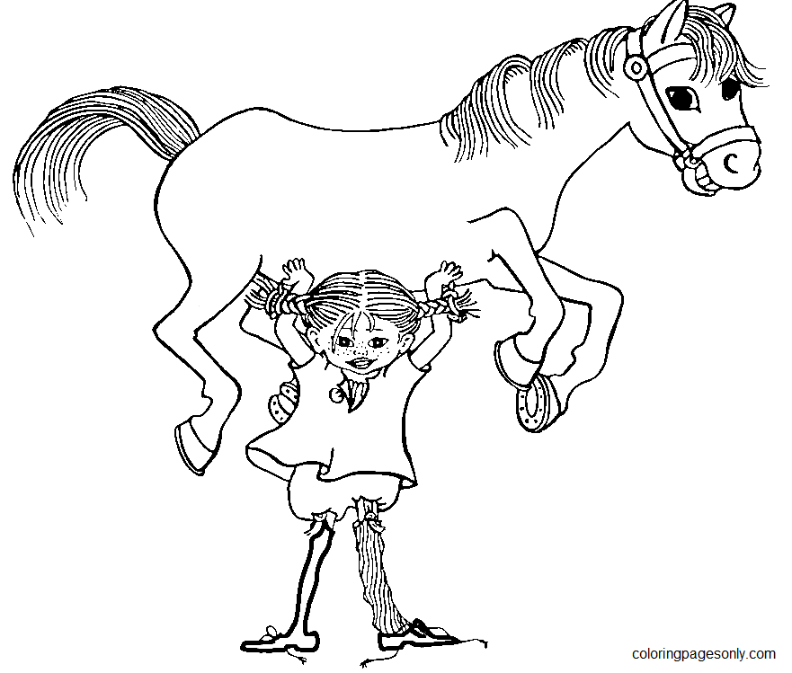 Pippi longstocking coloring pages printable for free download