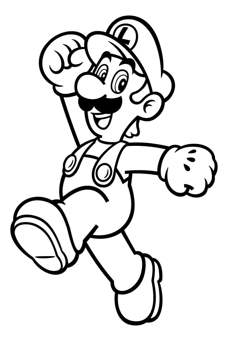 Luigi coloring pages best images free printable