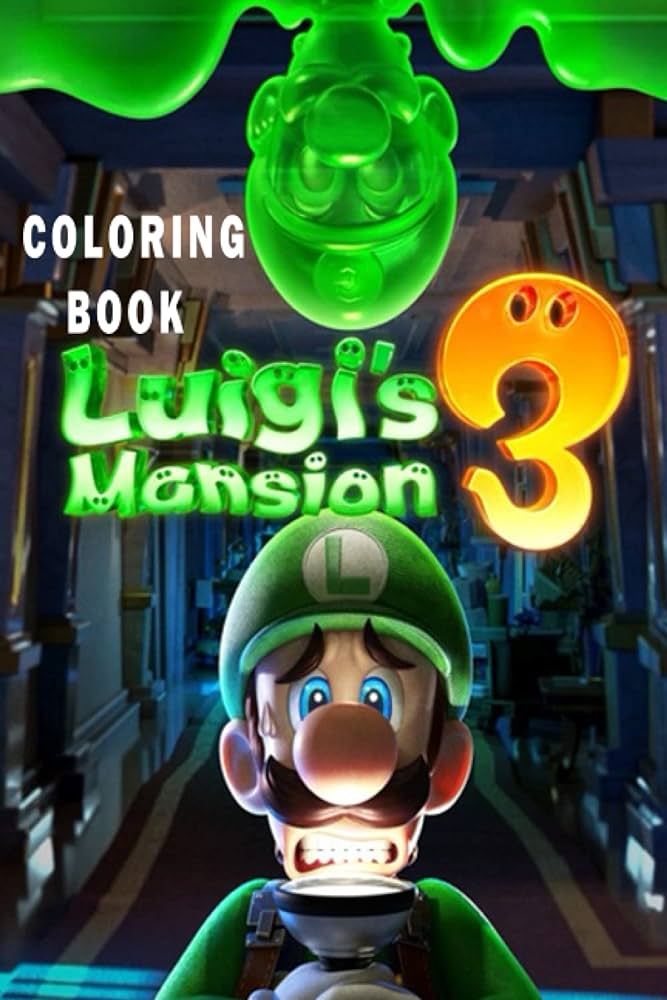 Luigis mansion coloring book wonderful gifts for fans of luigis mansion a book with plenty of luigis mansion illustrations to relax by