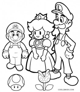 Luigi mansion coloring pages