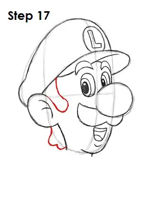 How to draw luigi nintendo video step