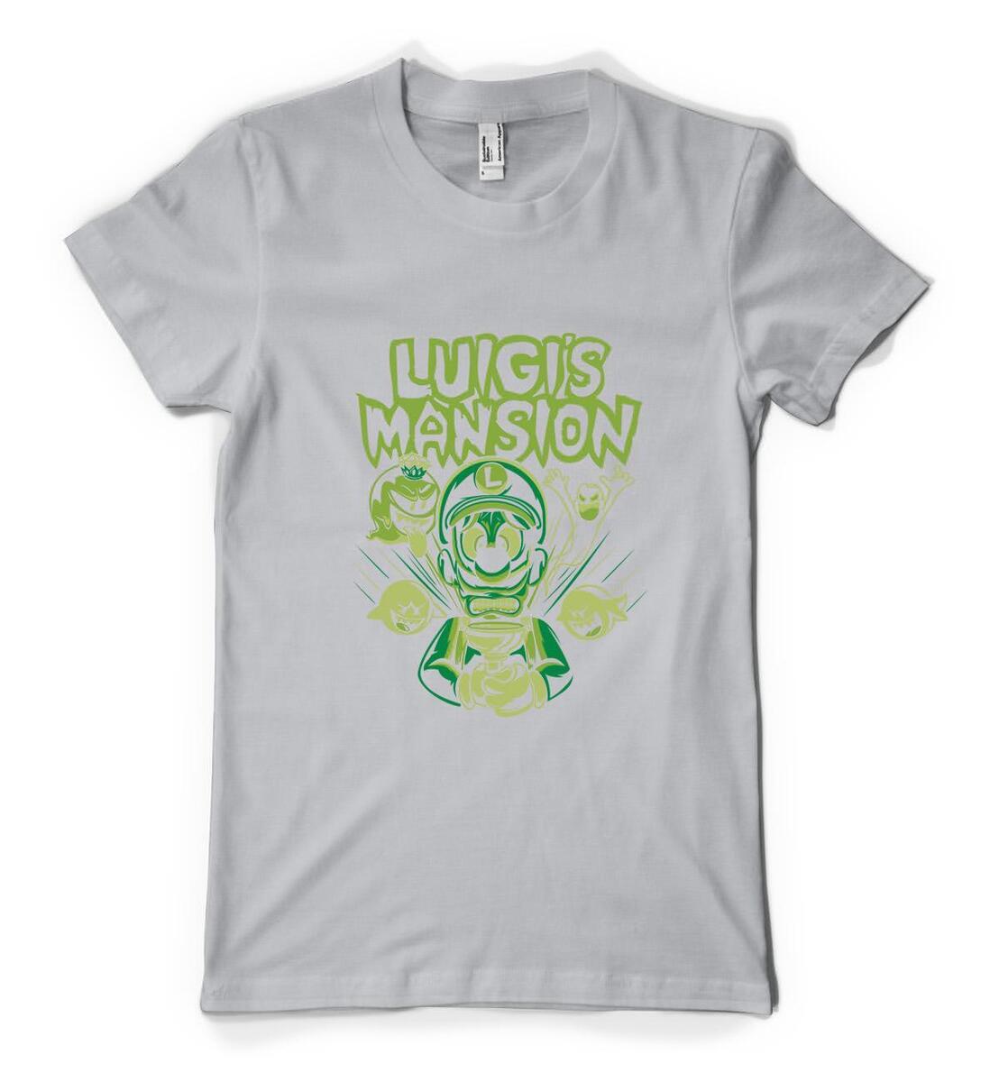 Personalised luigi mansion luigis gaming mario super adult and kids t