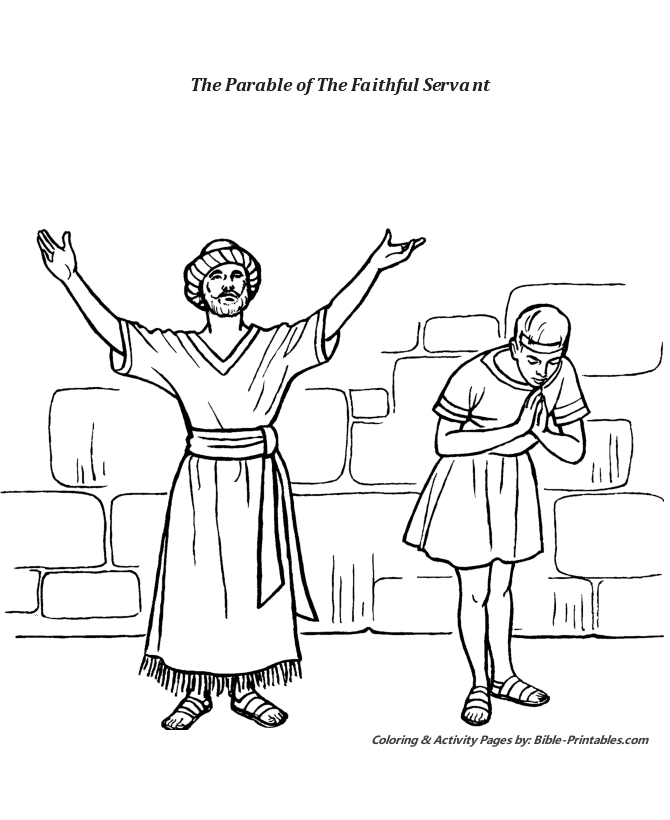 The parable of the faithful servant