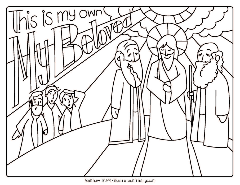 Bible story coloring pages winter