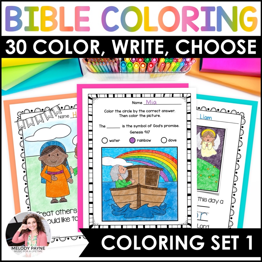 Bible coloring pages for kids