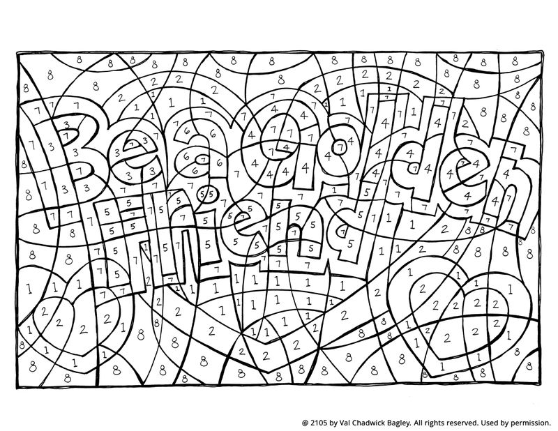 Christ with children coloring page