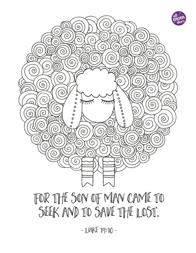 Bible memory verse coloring page luke