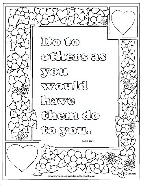 Coloring pages for kids by mr adron luke print and color page do to othersâ bible verse coloring page sunday school coloring pages school coloring pages