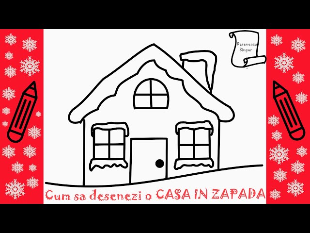 Cum sa desenezi o casa in zapada deseneaza singur invata usor sa desenezi