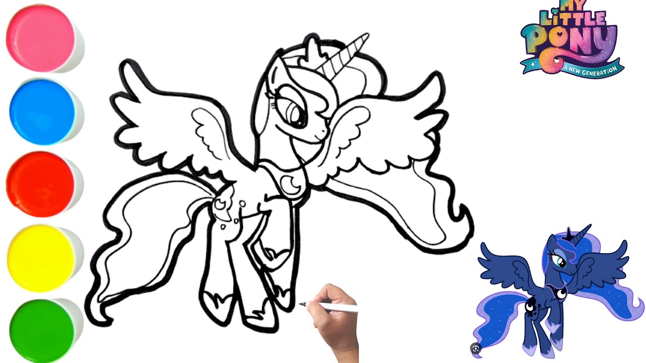 How to draw princess luna y little pony