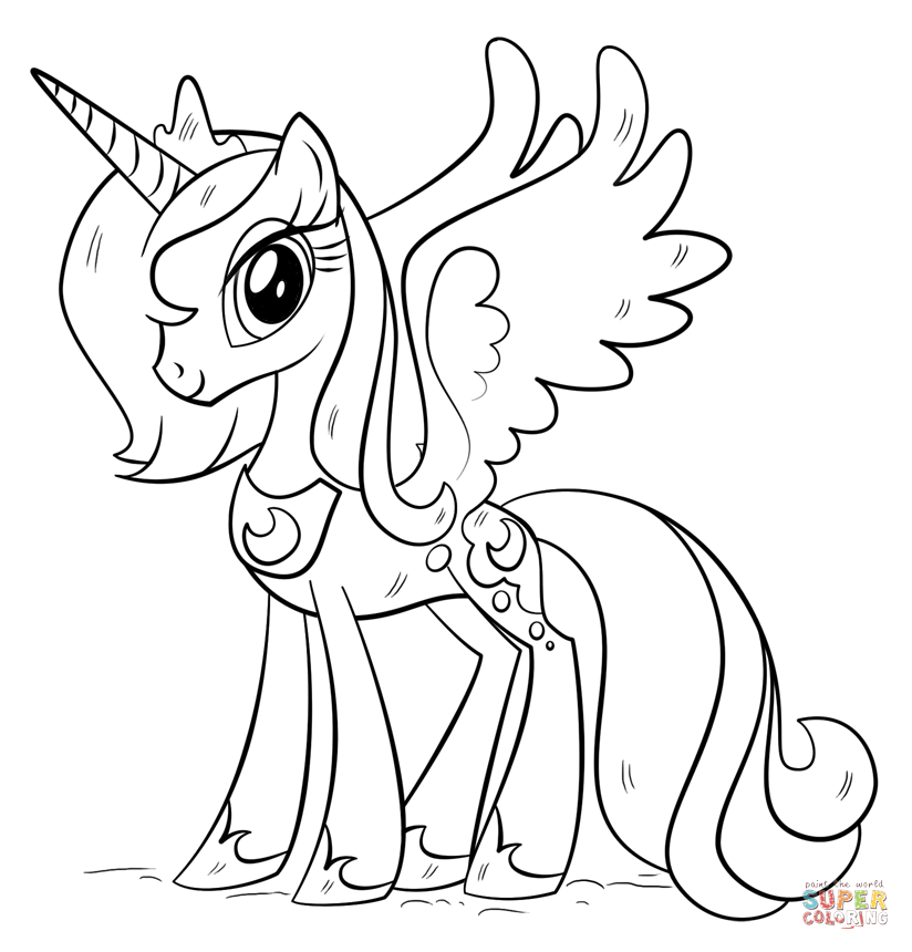 Princess luna coloring page free printable coloring pages princesas para colorear dibujos de unicornios dibujos para colorear faciles