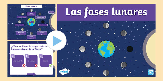 Presentaciãn las fases de la luna teacher made