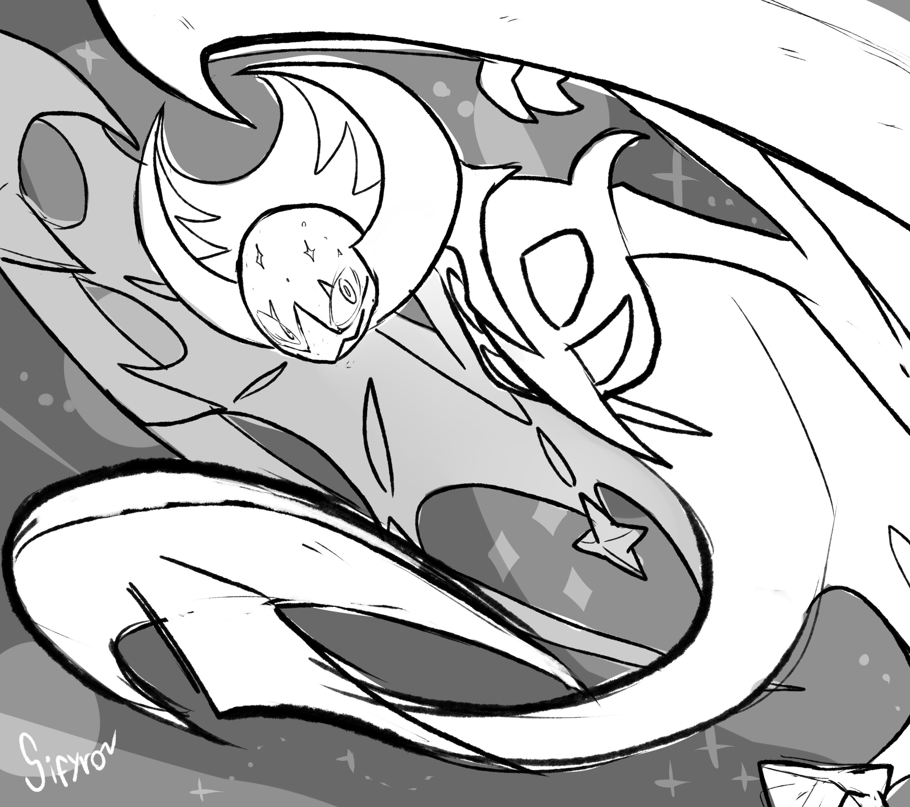 Ðsifyro on x another sketch for patreon lunala pokemonsunmoon pokemon httpstcojvoabysl x