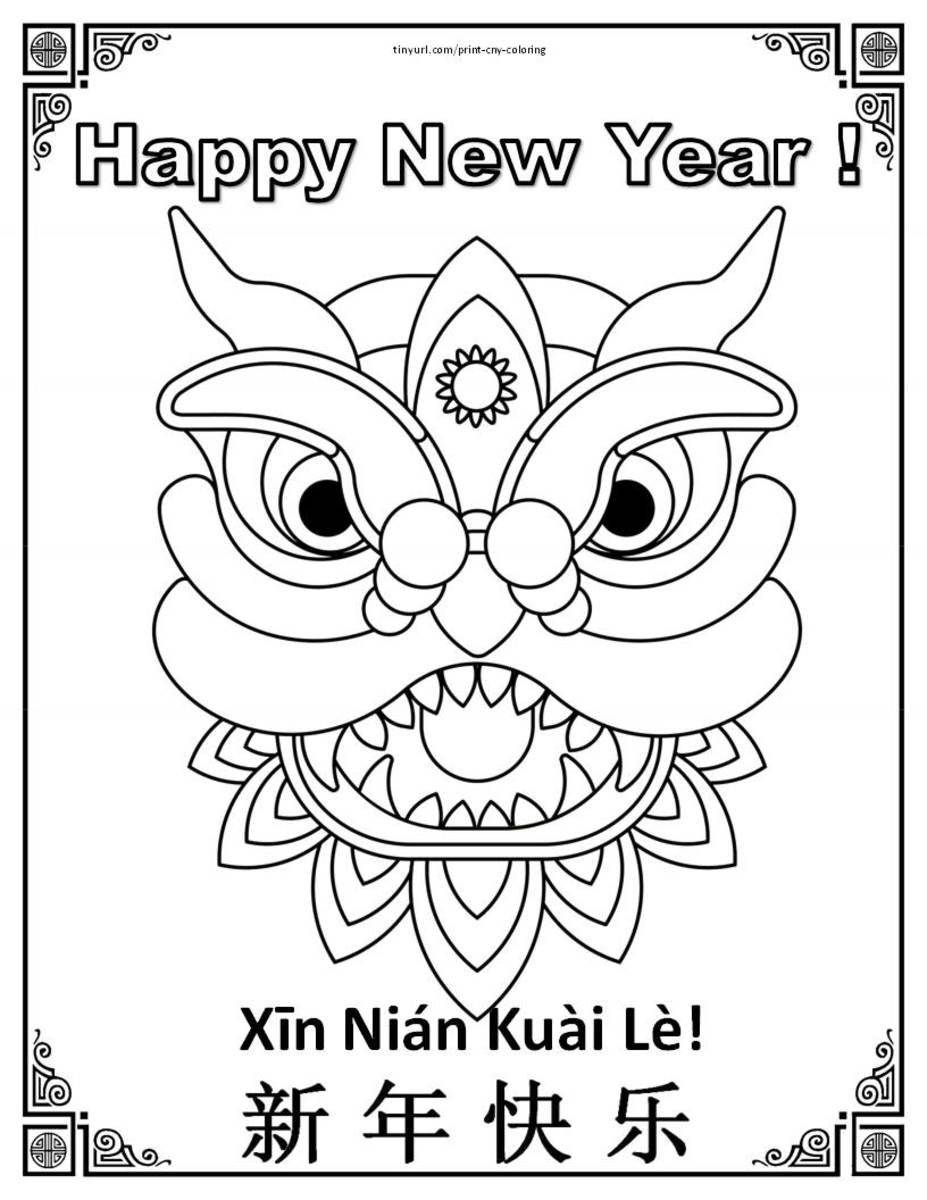 Lunar new year coloring pages printable for free download