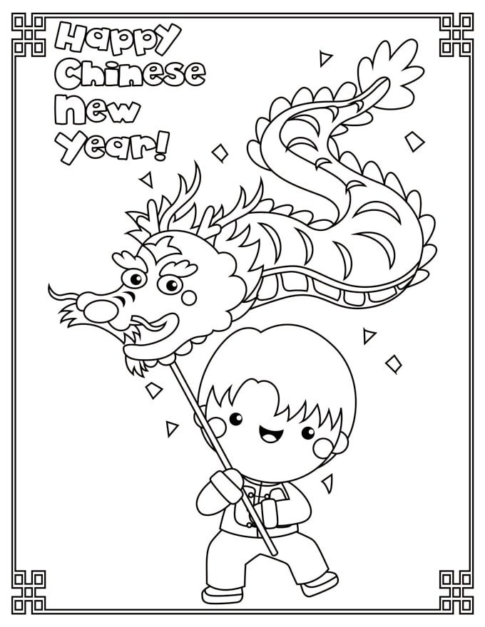 Lunar new year coloring pages printable for free download