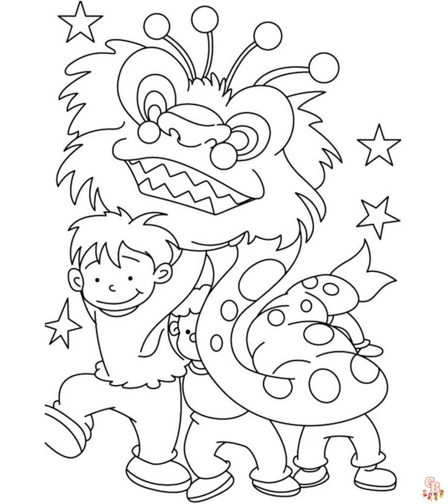 Celebrate chinese new year with printable coloring pages